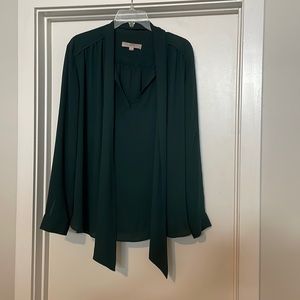 Loft XL Tie Neck blouse
